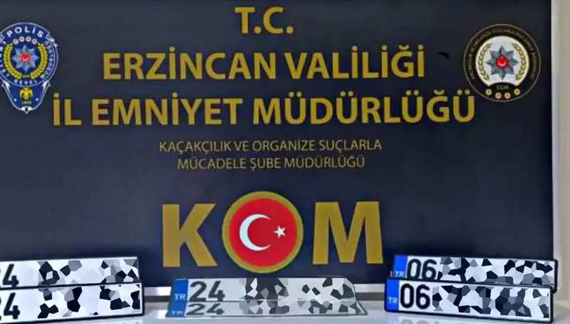 Erzincan'da Gizemli "APP Plaka" Operasyonu Gerçekleştirildi