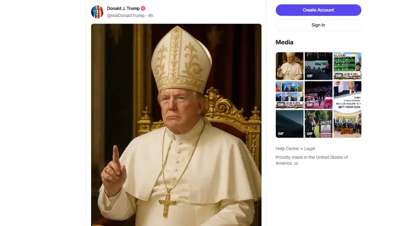 Trump, Papalık İle İlgili İddiaları Sarsan Fotoğrafı Paylaştı