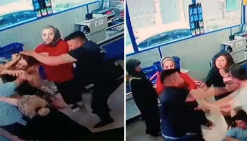 Markette Şok Eden Olay: Saçlarından Tutulan Kadın Yerde Yumruklandı!