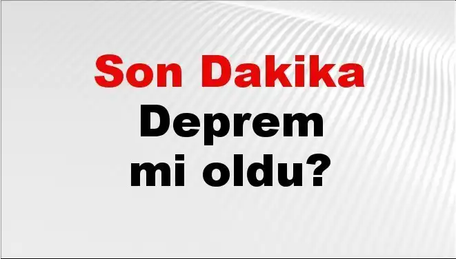 Antalya'da Deprem Mi Oldu? Son Gelişmeler ve Ayrıntılar Burada!