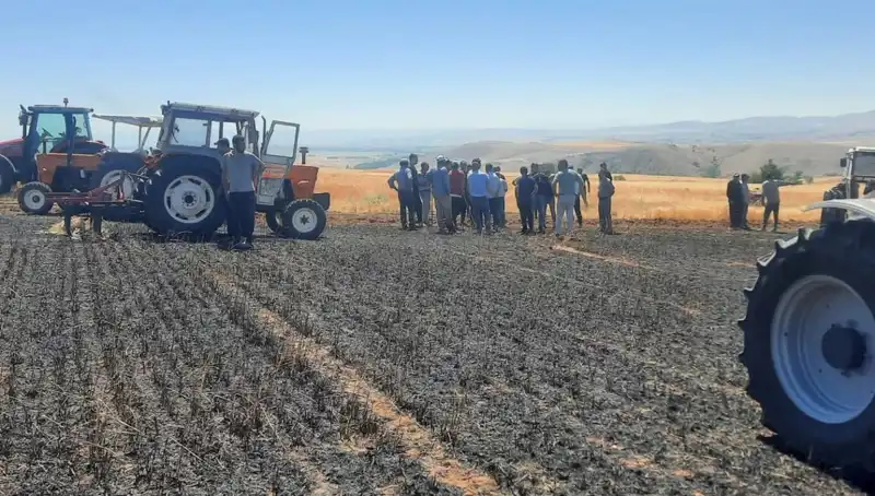 Yozgat’ta 100 Dönüm Tarım Arazisi Yangında Kül Oldu